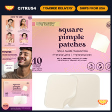 Large Hydrocolloid Pimple Patches 40CT - Acne Blemish Stickers for Face  Body