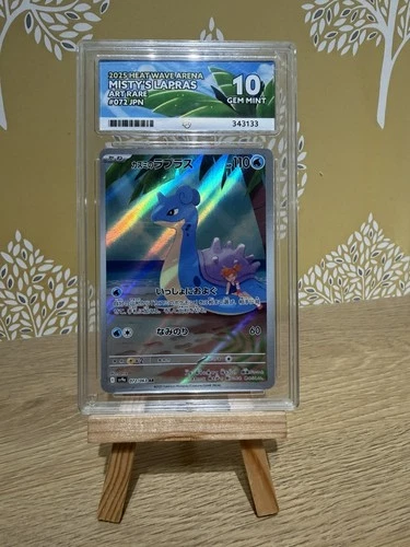 Misty's Lapras 072/063 sv9a Heat Wave Arena Ace Grading Gem Mint 10 Pokemon