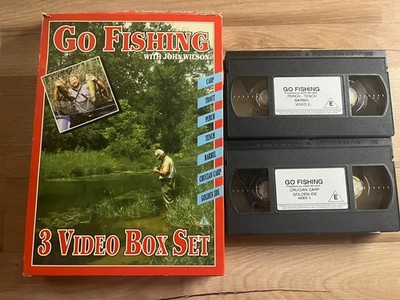 2 x VHS Video Set - Go Fishing  With John Wilson