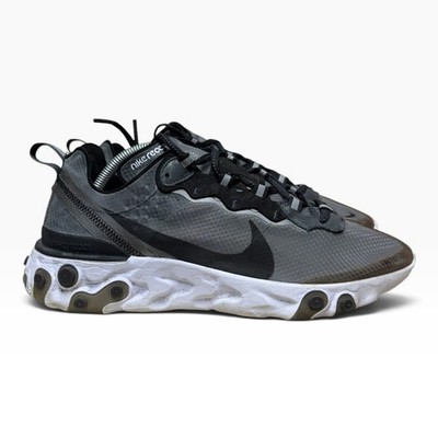 Nike React Element 87 Black White Anthracite Sneakers AQ1090-001 Size 9