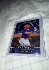 2025 Leaf Baseball Nation - New Dawn Cam Cannarella #NB-22 Purple Lava /8 (RC)
