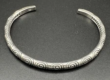 Thai Lanna 19.1 Gram Sterling Silver 925 Cuff Torc Bracelet NEW
