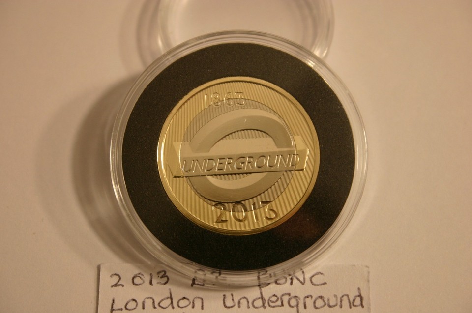 Underground Rundel 2013 London Underground Roundel £2 Brilliant Uncirculated Coin. | eBay UK