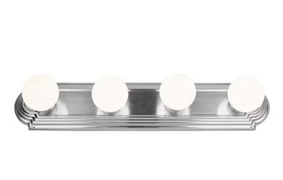 Project Source 4.72-in 4-Light Brushed Nickel LED Vanity Light Bar
