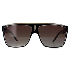 Image of Carrera Sunglasses 22 2M2/LA Black Gold Brown Polarized