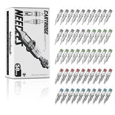 Wormhole Tattoo Cartridge Needles 50pcs Assorted Tattoo Needle Cartridges Round