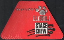 LL Cool J Backstage Pass - Wholesale Set of 12 Cloth 1989 -90 Passes