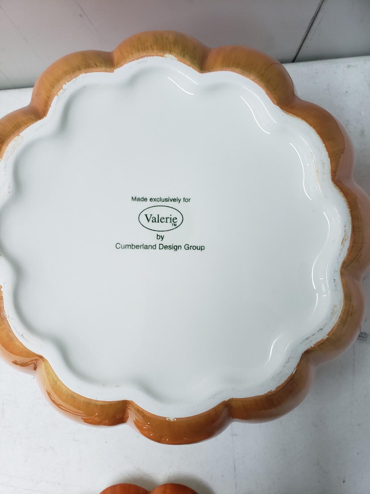 Large Pumpkin Soup Tureen Lid Ladle Valerie Cumberland Design Group NEW