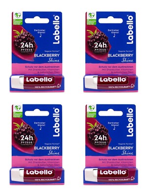 Labello Blackberry Shine Lippenpflegestift , 4x4,8g EAN4005900980083