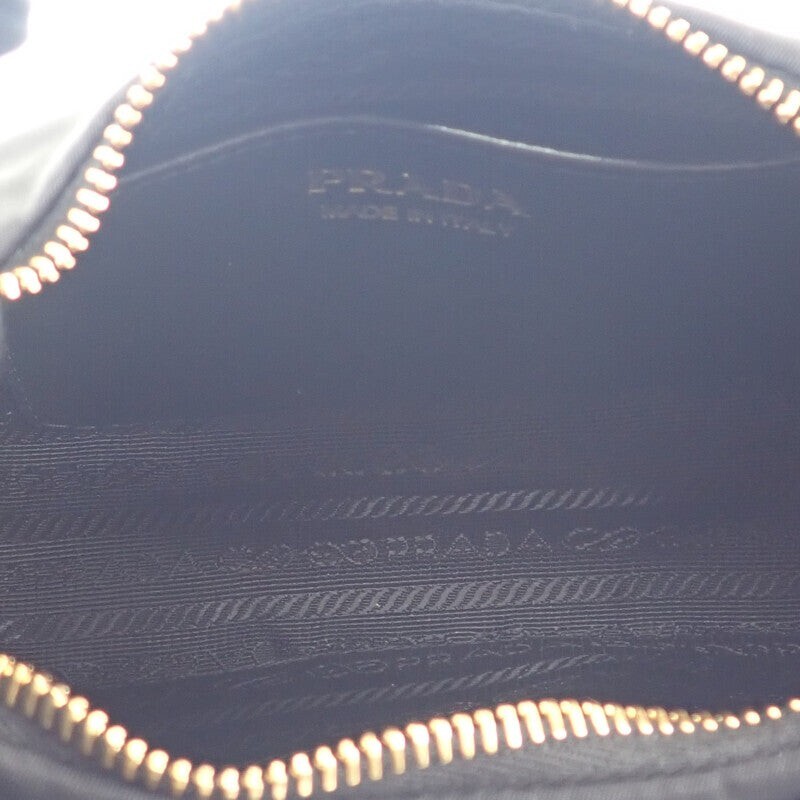 PRADA Ribbon Mini 2WAY Bag Leather Nylon Black Gold Hardware