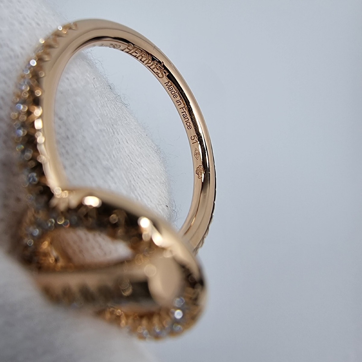 Hermès Echappee Hermes Ring Small Model in 18K Rose Gold