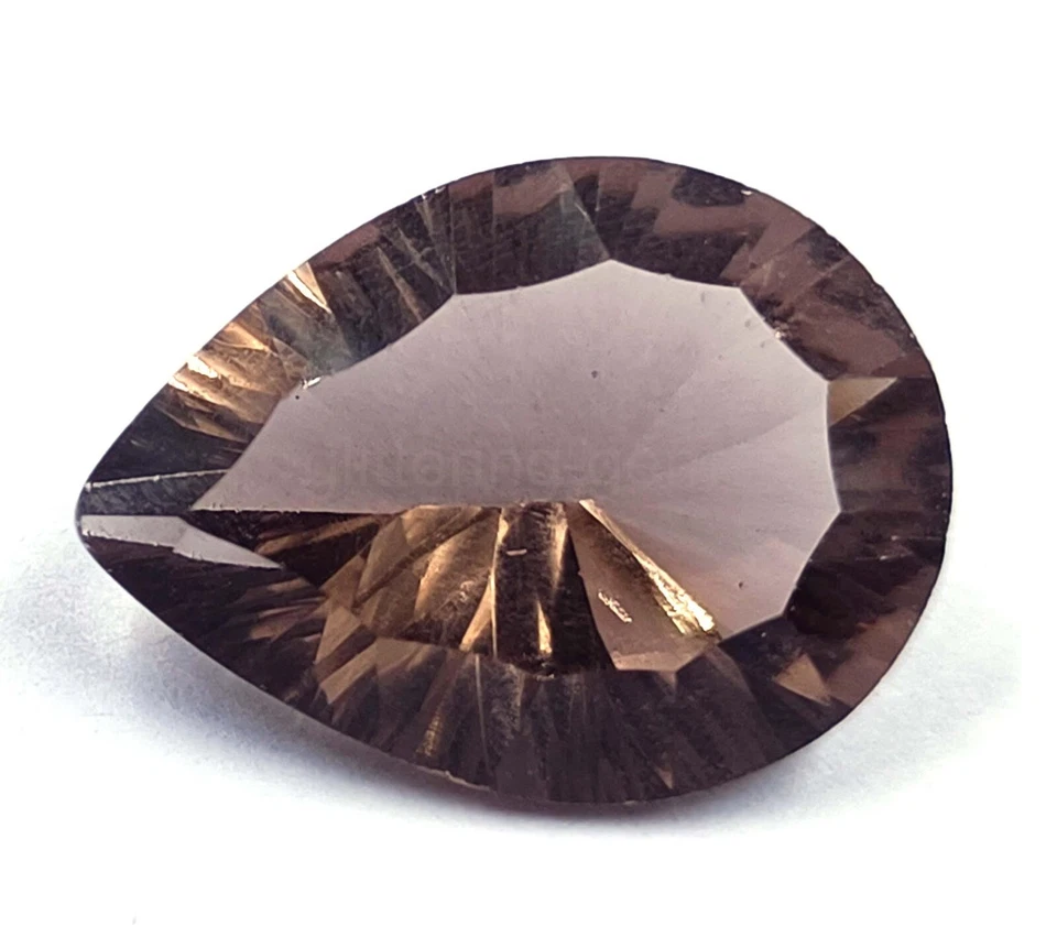 8.45 CT Smokey Quartz Redish Brown Pear Cut IGL Transparent Loose Gems 5MST - Image 2 of 4