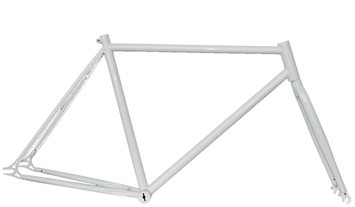 Telaio bicicletta Fixed Scatto Fisso acciaio Bianco lucido Crea La Tua BIci  | eBay