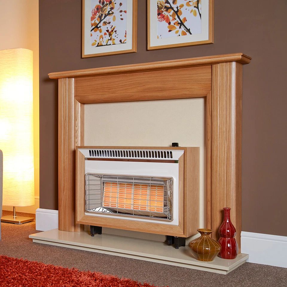 Flavel Misermatic Gas Fire Light Oak FORML0EN 7 Year Warranty Radiant Gas Fire - Image 2 of 4
