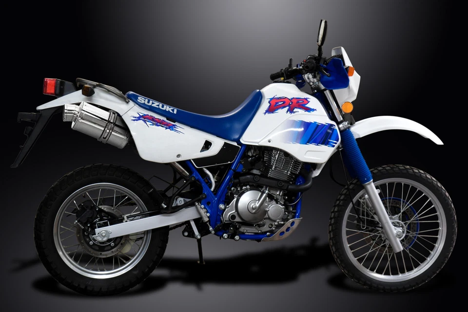 Suzuki DR650S DR650R 1990-1995 Slip On 9" Oval Stainless Exhaust Muffler Kit - Image 4 of 4