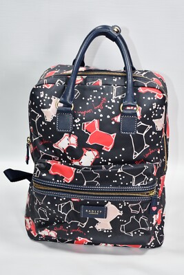 Radley London Folk Dog Scottie Dog Backpack Nylon Zip Top Bag | eBay