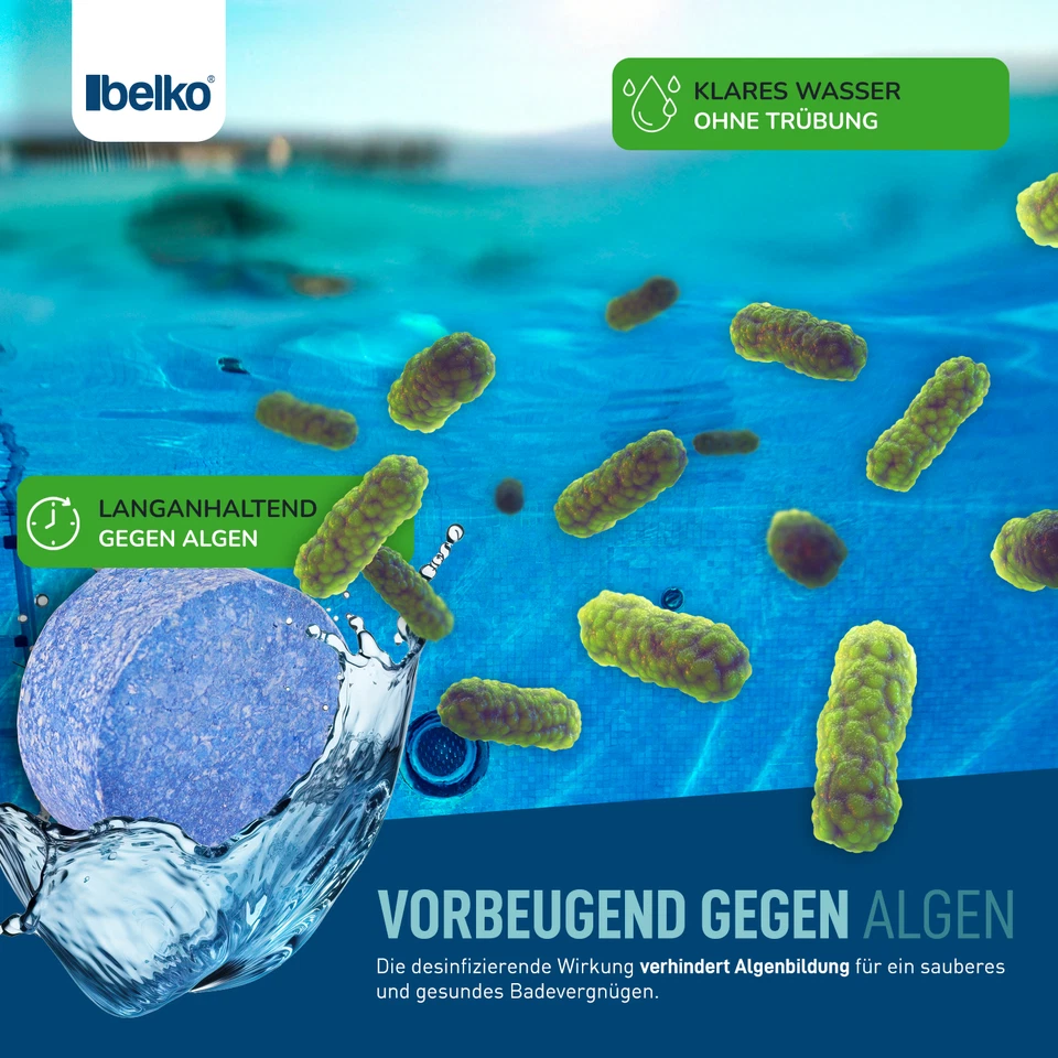 Chlortabletten 20g 5 in 1 Multitabs Mini Chlor für Pool langsamlöslich 5 Phasen - Bild 3 von 4