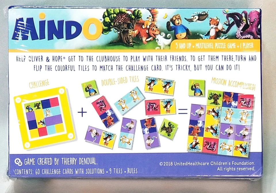 MINDO My First Logic Game Multilevel Brainteaser Puzzle ▪︎ New Sealed  - Image 2 of 4
