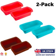 Stampo per pagnotta in silicone 2PK latta antiaderente rettangolare forno vassoio stampo per pane