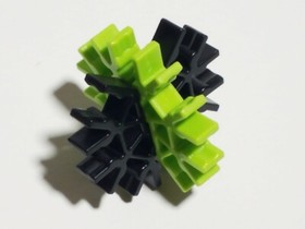 20 K'NEX Rare Green 7-way Slotted Connectors Standard Bulk Parts Pieces KNEX