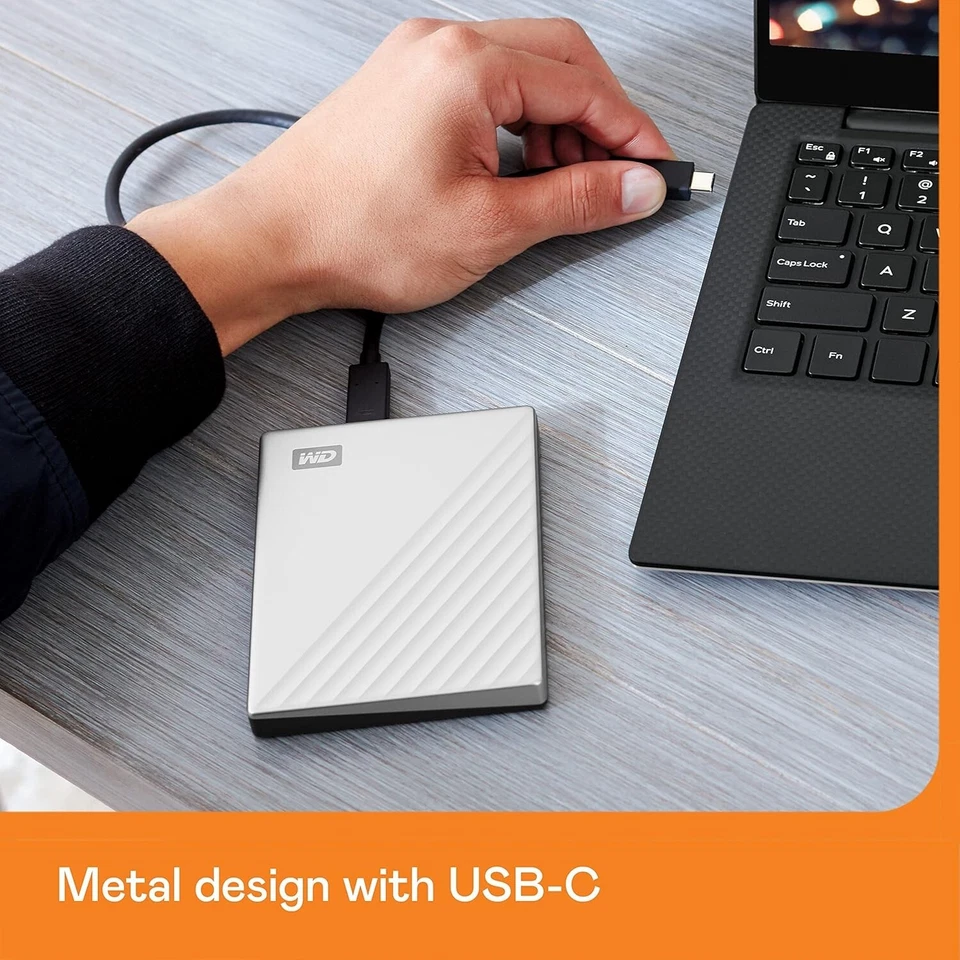 Stylish 1TB Portable External Hard Drive - AES Encryption for Secure Storage - Image 4 of 4