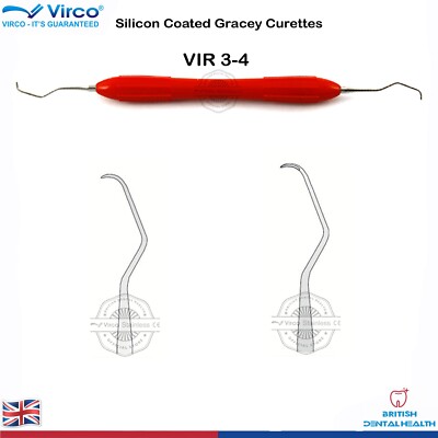 PARODONTAL DENTAL GRACEY CURETTEN-SKALIERER 3/4 SILIKONBESCHICHTETES HANDINSTRUMENT