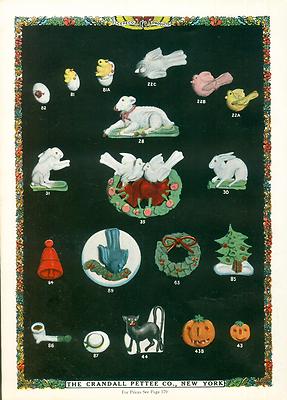 Catalog Page Ad Pettee Co Sugar Icing Halloween Xmas Soda Fountain Supply 1922 
