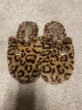 Michael Kors Women  s Slippers With Leopard Print Size 6. Worn Once Or Twice