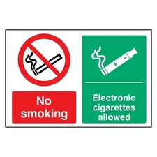 Insegna o Adesivo Non Fumare Sigarette Elettroniche Consentite | SMOK0047