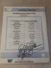 🔥SGT. Slaughter WWF 1986 9/21/86 Signed Autograph Offical Line Up Card VERYRARE — photo 5