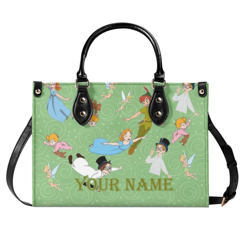 Personalized Peter Pan New Version-Luxury Women PU Leather Handbag, Gift for