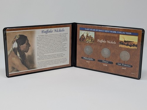 Last Year of Issue Mint Mark Collection Buffalo Nickels 1937 1938