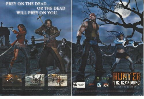 Hunter: The Reckoning Print Ad/Poster Art XBOX Gamecube (B) - Photo 1/4
