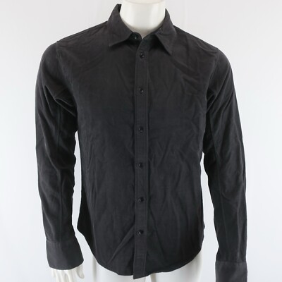 rag & bone Corduroy Engineered Button Up Shirt Mens S Phantom Gray Retail $255