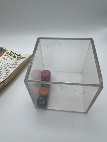 Vintage 1975 Got A Minute Rainbow Cubes Selchow & Righter Co - Picture 4 of 5