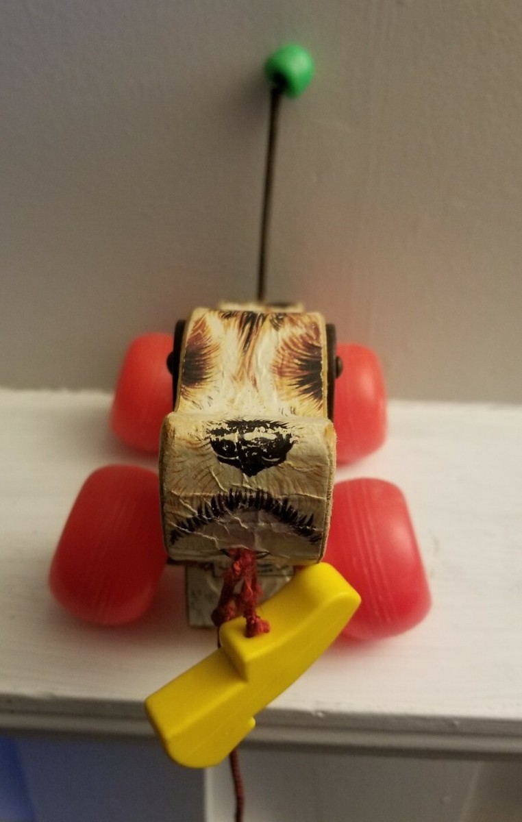 Vintage Fisher Price 693 Little Snoopy Dog Pull Toy w/ Shoe