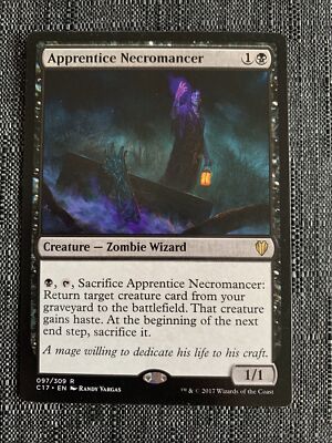 1x Apprentice Necromancer NM Commander 2017 MTG Magic The Gathering