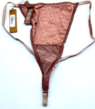 NEW SKIMS Logo Thong Color Sienna Size L PN-THG-0939 