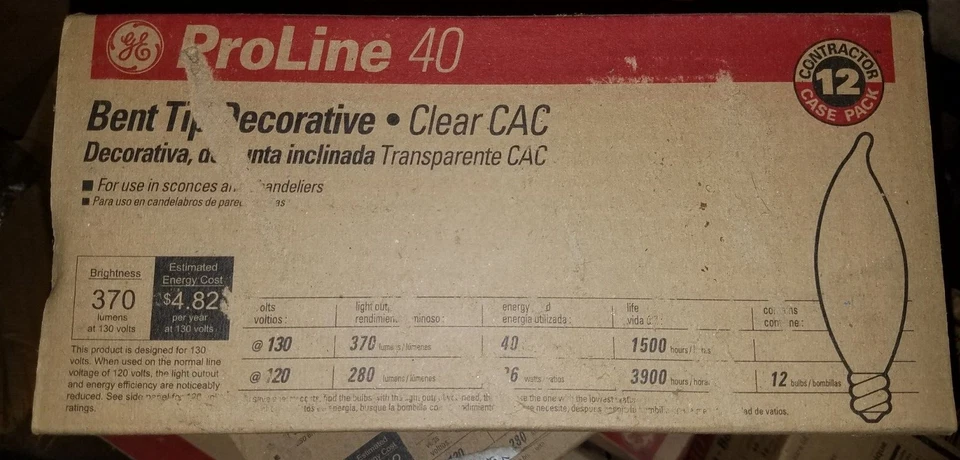 GE Decorative Light Bulbs,  (12 Pack) - Image 4 of 4