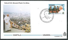 1993 VATICAN VOYAGES OF POPE UGANDA KAMPALA - SV7-2