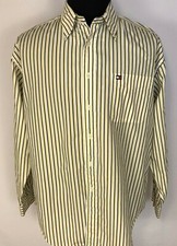 TOMMY HILFIGER MEN'S Sz L QUALITY COMFORTABLE WEAR DRESS SHIRT