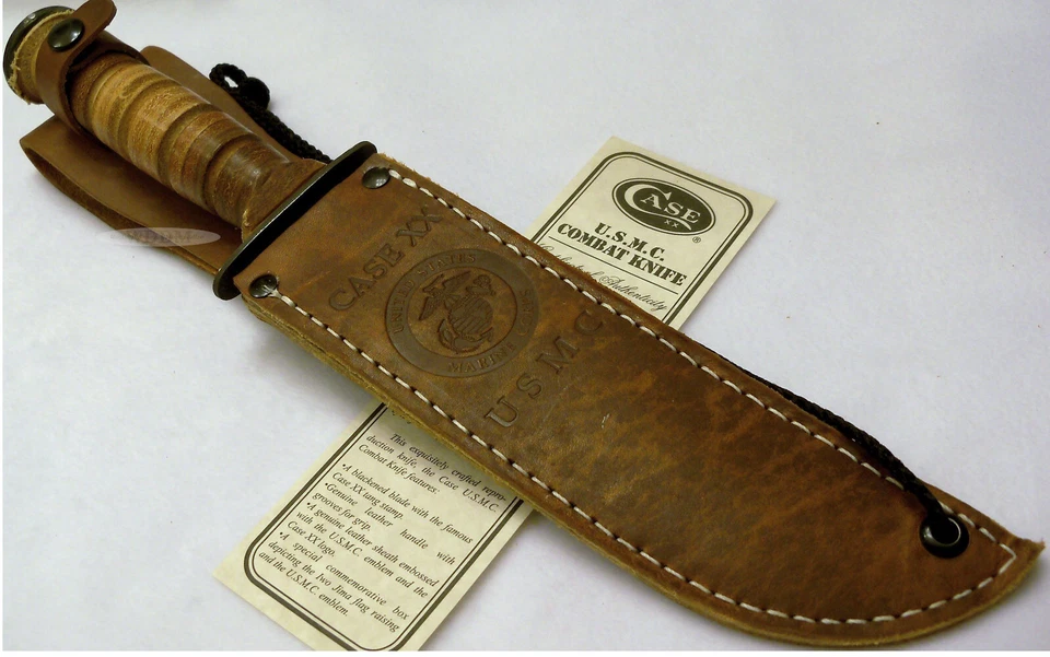 Case XX USA USMC Marine Corps Bowie Combat Survival Hunting Hunter Knife /Sheath - Image 3 of 4