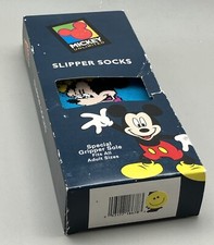 Vintage Mickey Mouse Unlimited Minnie Slipper Socks Blue New in Box