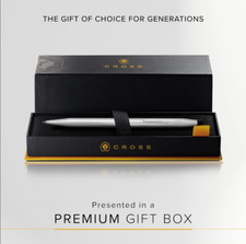 Cross Classic Century Lustrous Chrome Ballpoint Pen in Box 3502 