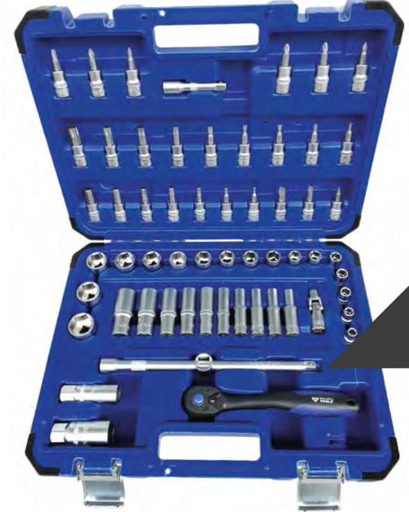 BT By Ks Tools 3/8" Set di Chiavi a Bussola, 61 Pezzi, Set di Scricchiolii - Miniatura 2