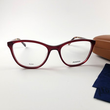 FOSSIL FOS 7112 IY1 Crystal Burgundy 54-18-140 - Womens Eyeglasses New w/ Case