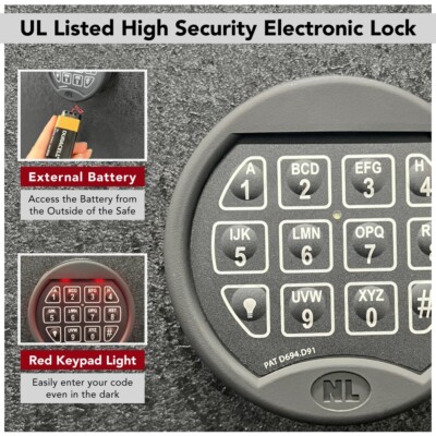 Stealth Gun Safe EGS14 552017 Electronic Lock 30 Min Fire Rifle