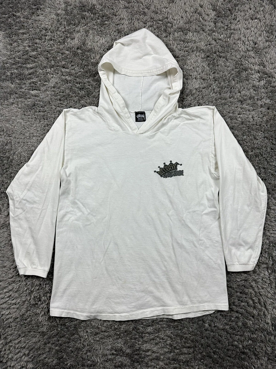 Vintage Stussy Royal Goods early 90s hooded long sleeve surf shirt