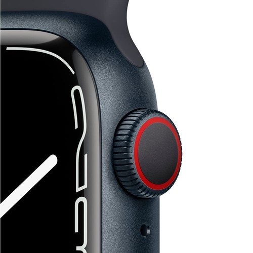 Apple Watch Series 7 GPS + Cellular, 45mm with Midnight Sport Band - Regular - Picture 4 of 9