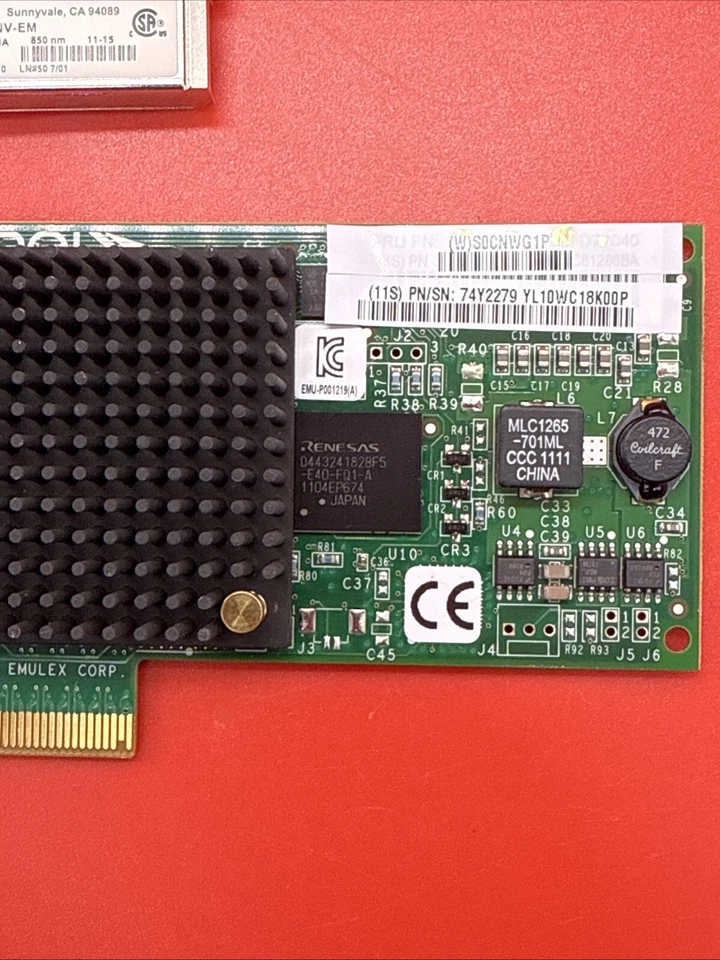 IBM Feature 577D 74Y2279 74Y2216 2Port 8GB FC Half Height HBA Adapter + 2 x SFP+ - Image 4 of 4